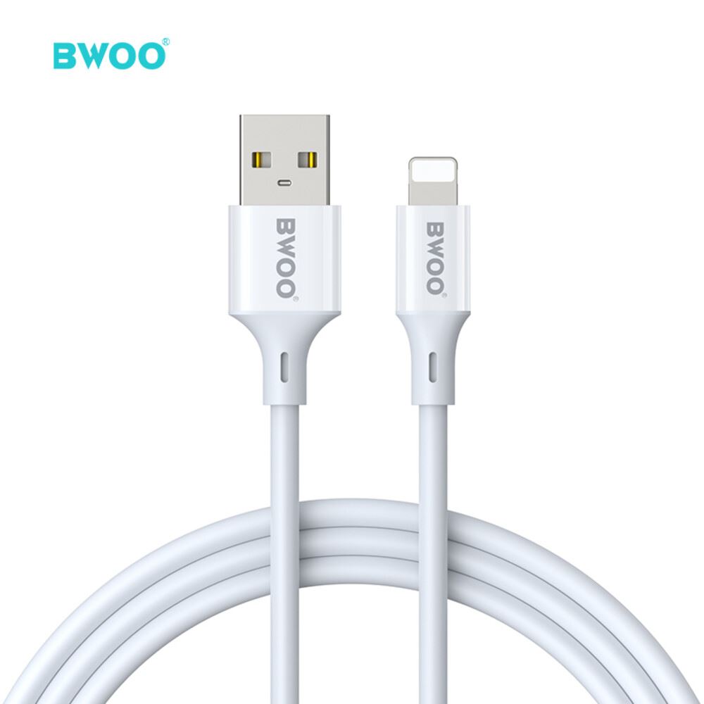 CABLE DE DATOS USB A LIGHTNING NIQUELADO DE ALTA RESISTENCIA X281LBWOO